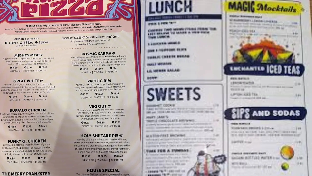Mellow Mushroom Menu