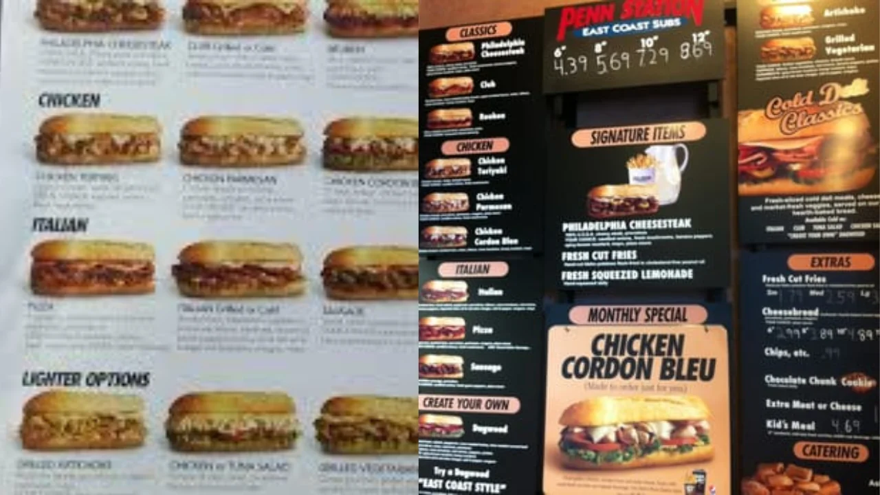 Penn Station Menu